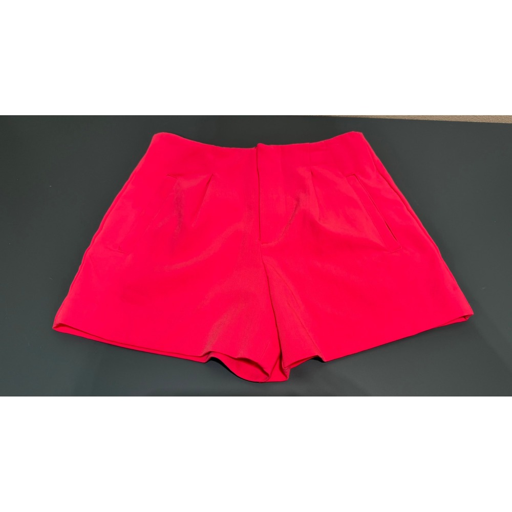 A New Day Women Neon Pink Tailored Stretch Shorts Size 2 High Rise Dressy Summer